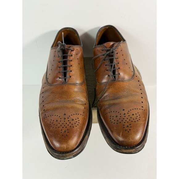 Allen Edmonds Weybridge Chestnut Brown Leather Oxford Men’s Shoes Size 8.5 D - Picture 1 of 13